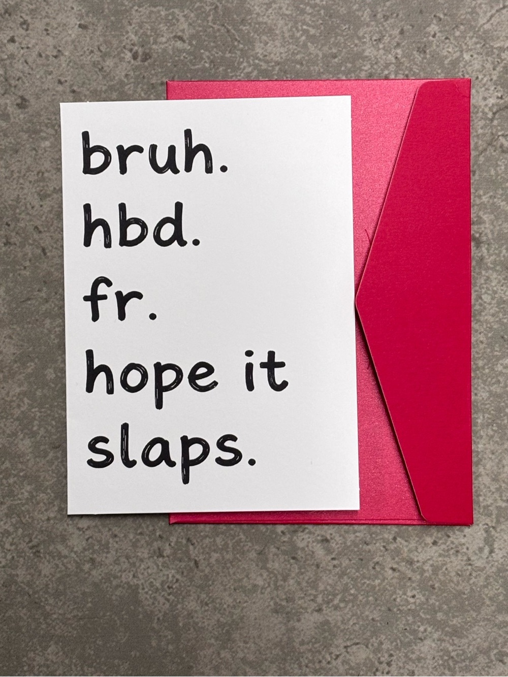 Funny Birthday Card for Gen Z and Gen Alpha - Blank Inside